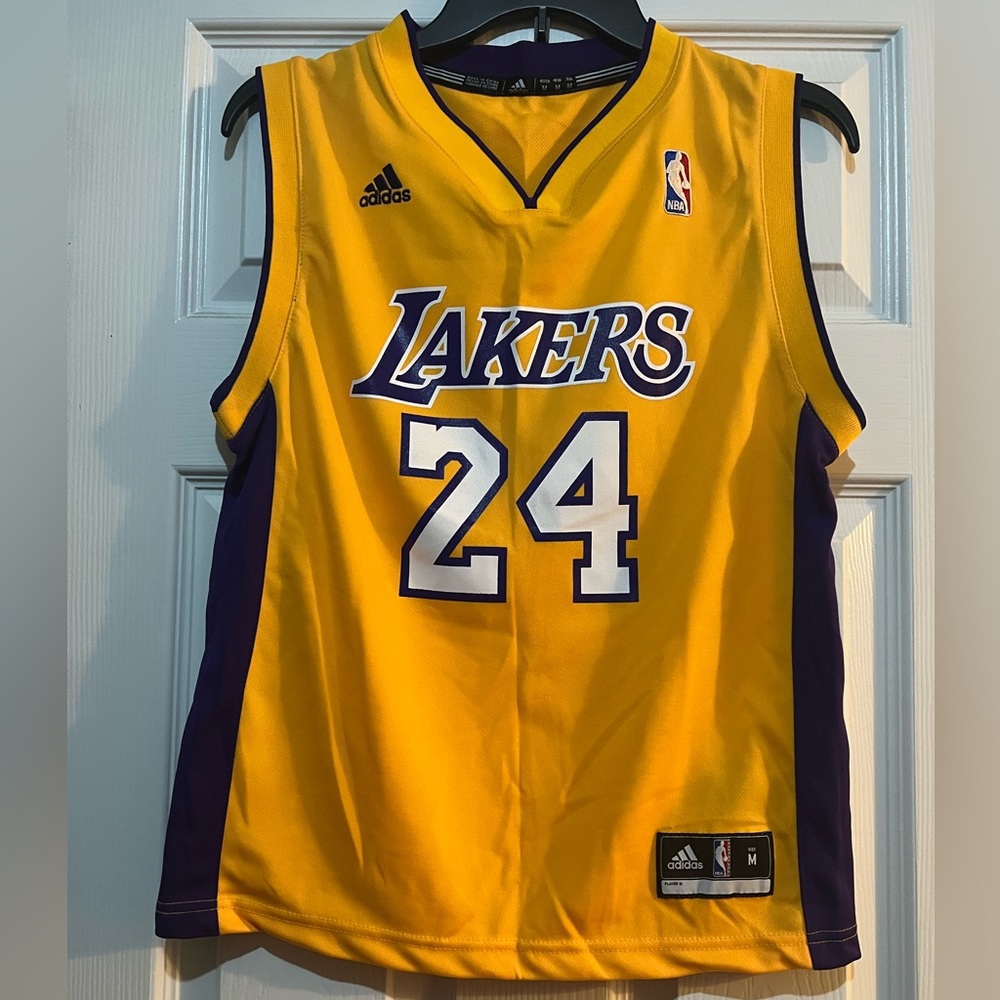 Adidas Los Angeles Lakers #24 Kobe Bryant Jersey Youth Size M